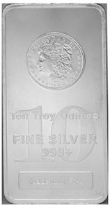 Picture of 10 oz Silver Morgan Mint Bar