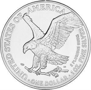 Picture of 2021  1 oz Silver Eagle Type 2 Reverse